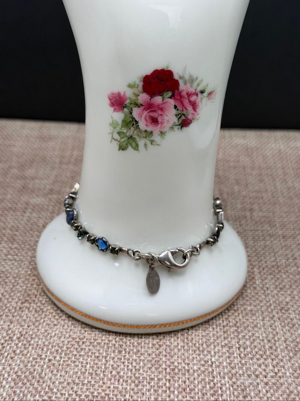 Sorrelli Blue Crystal & Mixed Stone Bracelet – Adjustable